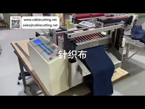 Knitted Cloth Textile Material Transverse Auto Sheet Cutting Operations Tool Roll Processes