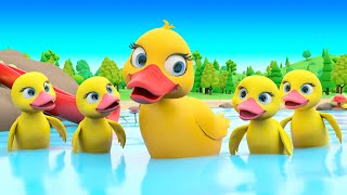 Five Little Ducks Nursery Rhymes & Animals Songs | Colors for Kids | Animals for Kids | Kids Cartoon by ChildrenNurseryRhymes 86,983 views 1 month ago 1 hour