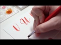 Watercolor Brush Calligraphy | Letter U