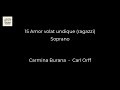 15 Amor volat undique ragazzi   Soprano    Carmina Burana   Carl Orff