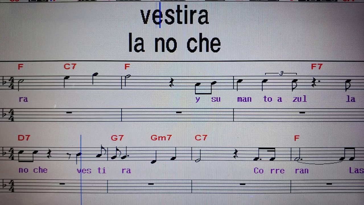 #불러주는악보팝송 Luna Llena 루나예나 (희미한 옛사랑의 그림자)