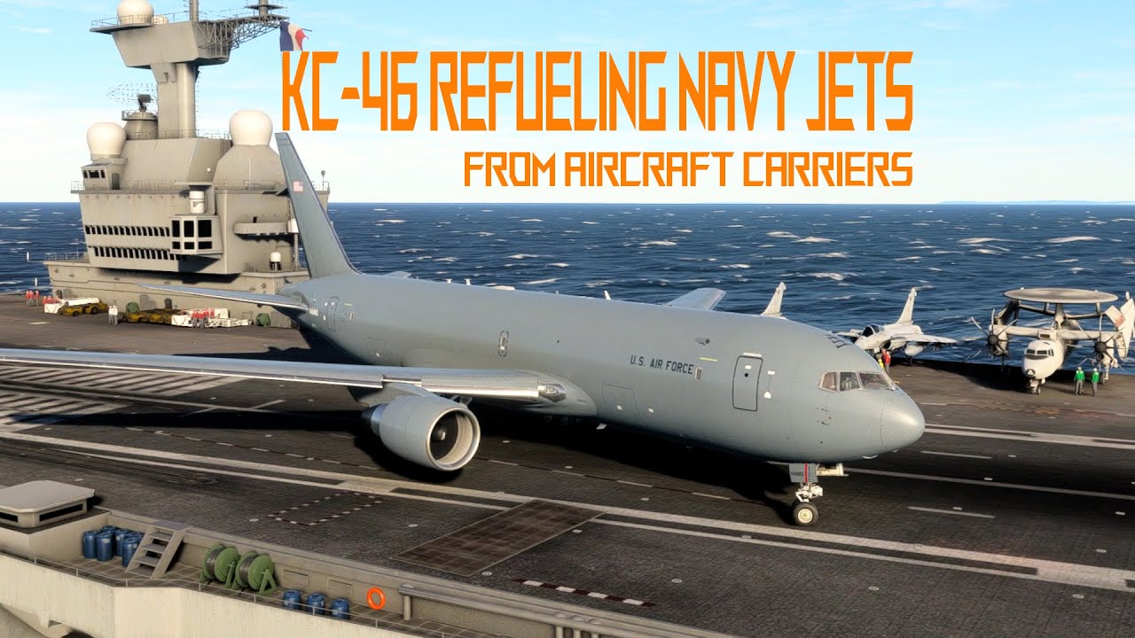 How USAF KC-46 Pegasus Refuels Jets Launched From Aircraft Carriers