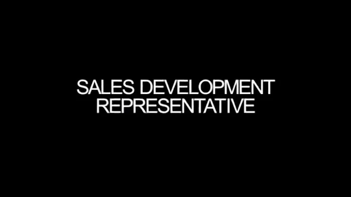 Sales Development Representative from David Morris