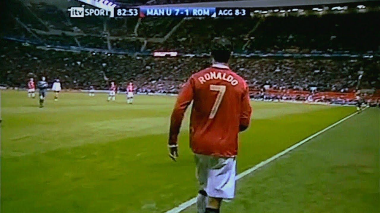 جنون عصام الشوالي على كريستيانو رونالدو ضد روما 2007 من الظلم أن لا يتوج بالكرة الذهبية 