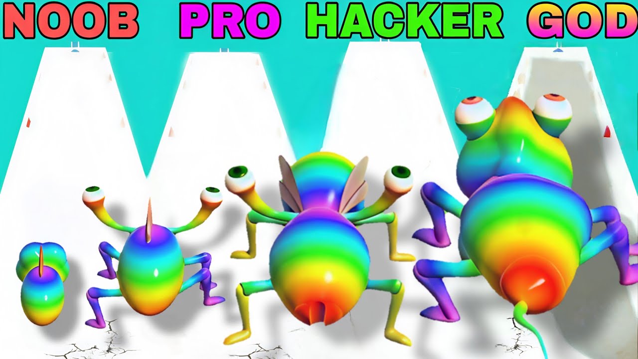 Amazing Gameplay|NOOB VS PRO VS HACKER VS GOD in Buggies Run