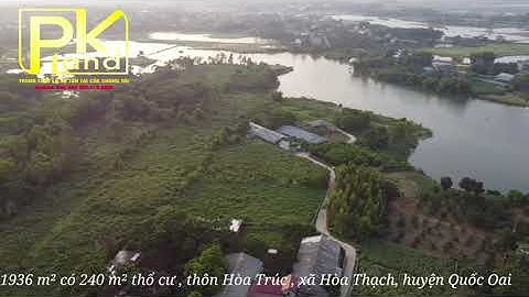 Bán đất view hồ vuông vắn 1936 m² Hòa Trúc , Hòa Thạch , Quốc Oai , Hà Nội giá chỉ 3 triệu / 1 m²