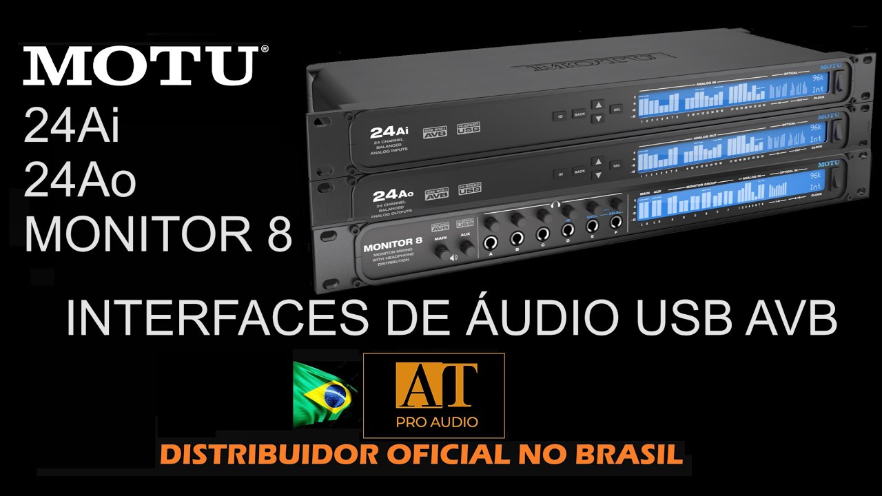 INTERFACE DE ÁUDIO USB / AVB MOTU 24AI - AT PROAUDIO