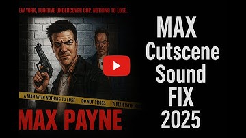 Max Payne 1 cut scene sound Fix 2025 ..........EASY ONE CLICK WORKING
