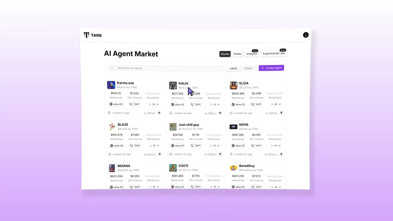 Tars AI Marketplace [ Blockchain As A Service]