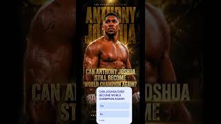 Can Joshua ever become champion again? Let's vote #dazn #boxing #anthonyjoshua #undisputed