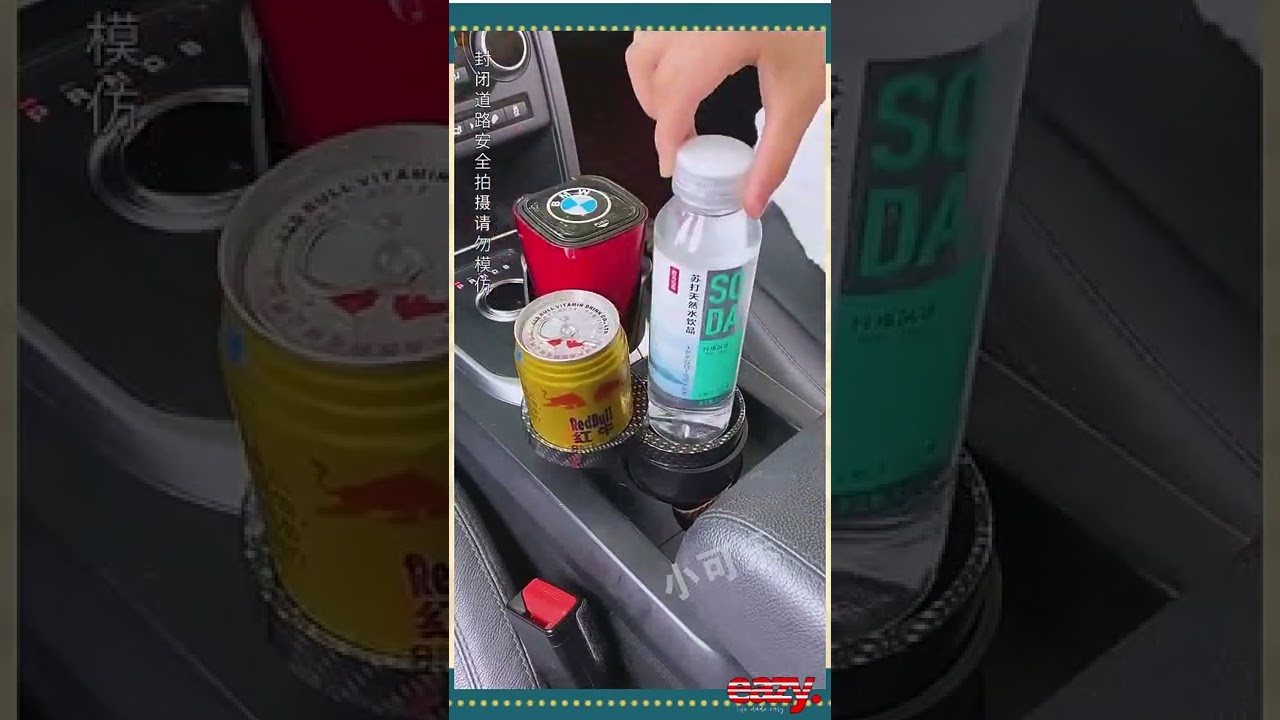 With this cup holder, the water cup glasses in the car are unified Vehicle multifunctional rotating