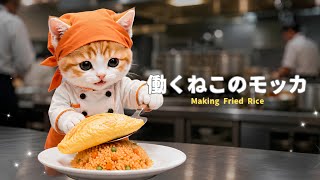Download lagu 【社畜ねこのモッカ EP.04】One More Plate, Please!! Mokka's Busy Day at a Fried Rice Shop 🍳🐱