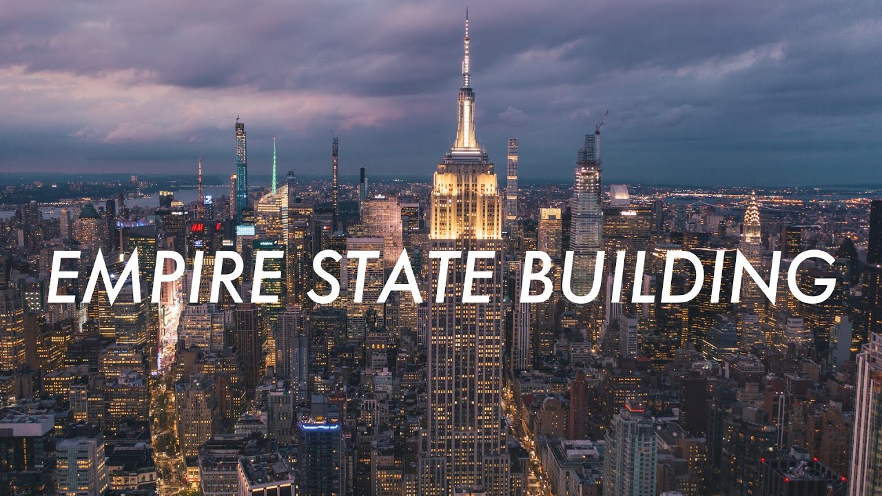 11 Minutes of EMPIRE STATE BUILDING Beautiful Drone Aerial Stock Video Footage in 4K