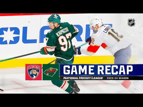 Panthers @ Wild 10/12 | NHL Highlights 2023