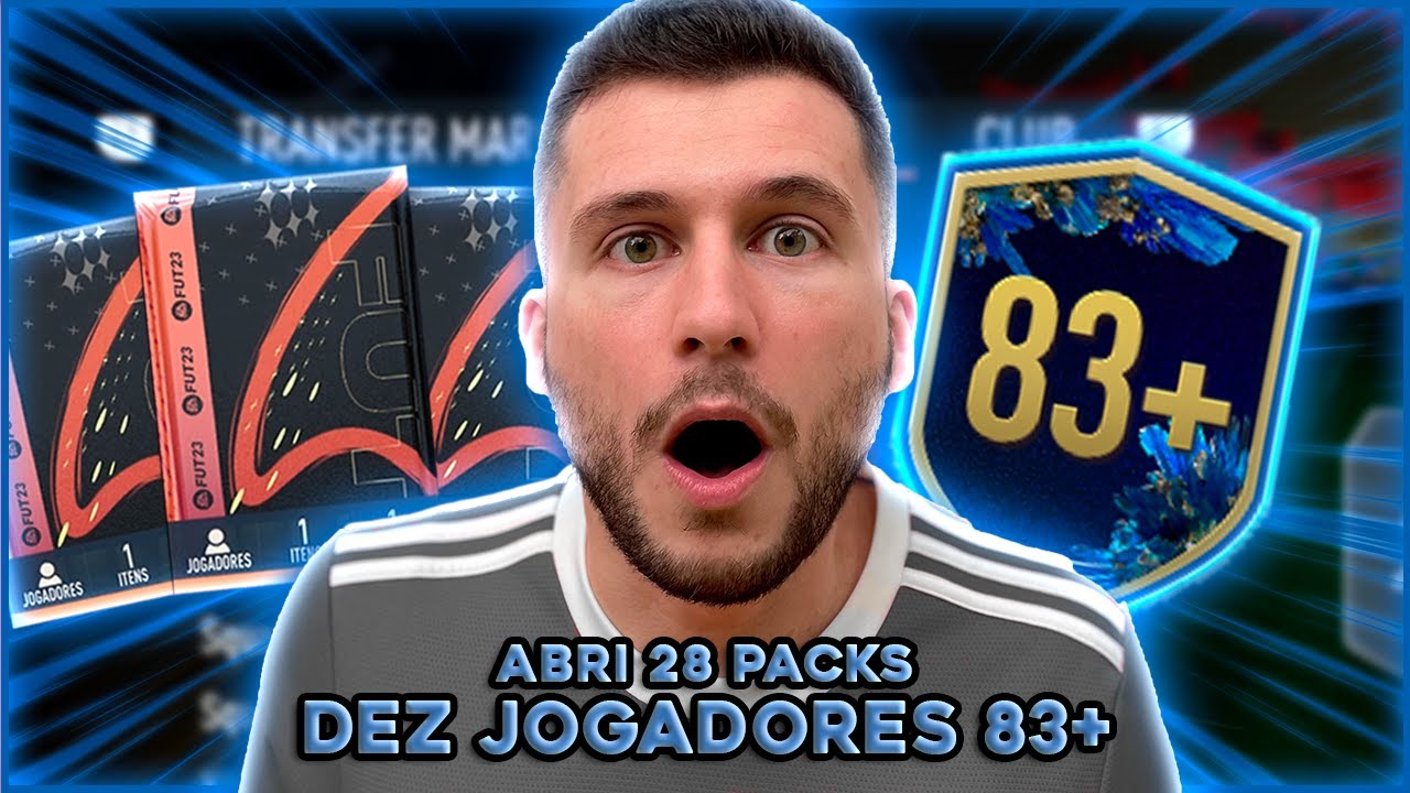 ABRI 28 PACKS DE DEZ JOGADORES 83+!!! TÁ VALENDO A PENA? FIFA 23 -UT