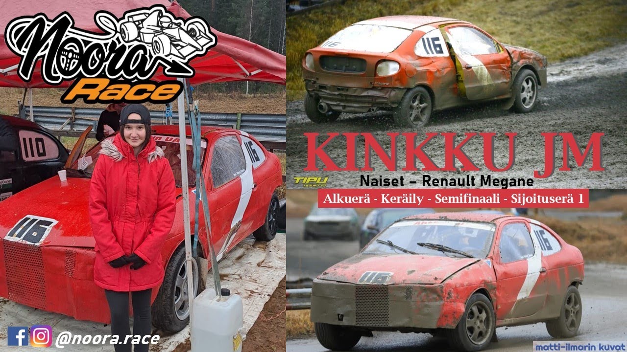 Kinkku JM 2025 (Alkuerä, Keräily, Semifinaali, Sijoituserä) Noora Kinnunen, Renault Megane - Naiset