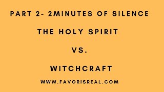 #THE HOLY SPIRIT VS WITCHCRAFT #HOLYSPIRIT #WITCHCRAFT #PROPHETIC #OBEDIENCE #DRLISA