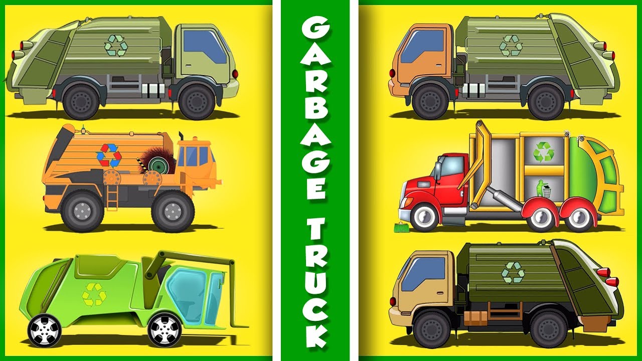 Garbage Truck Car Garage Videos Cartoons For Children by Kids