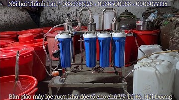 Nồi Hơi Thành Lan || Thử trực tiếp máy lọc rượu khử độc tố cải tiến mới nhất giúp máy chạy bền bỉ