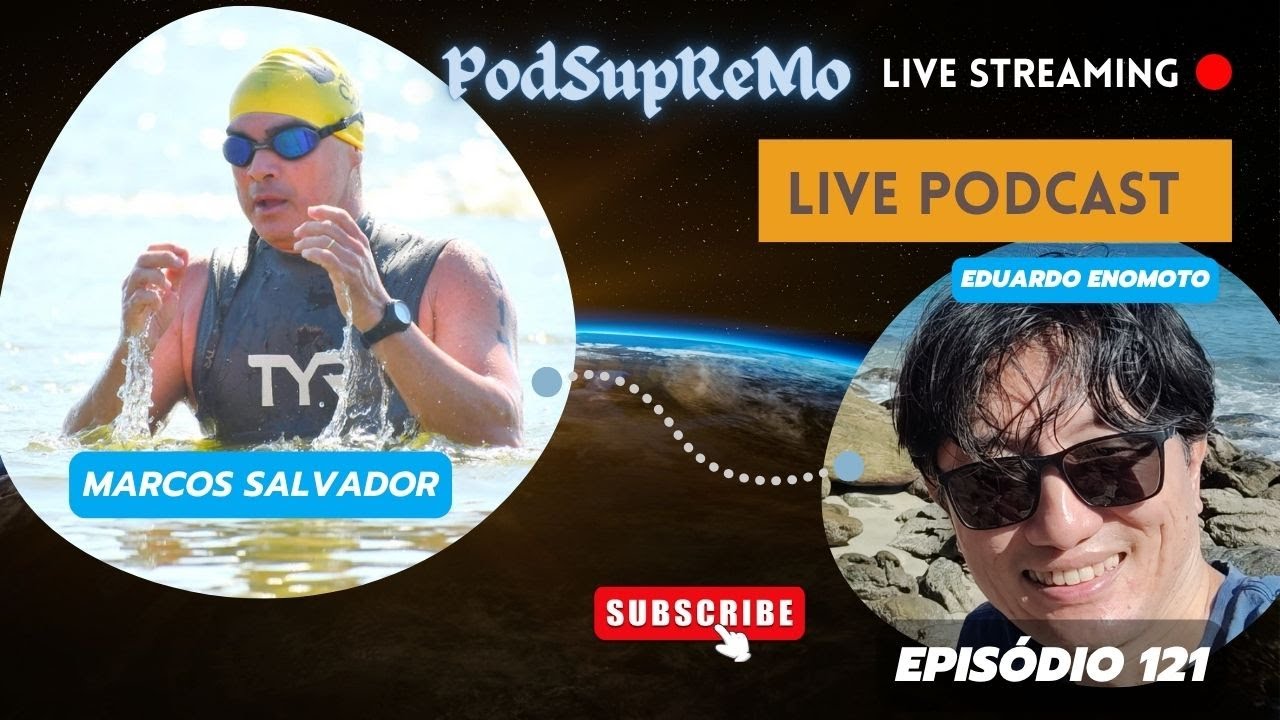Capa do episódio 121 do PodSupReMo com Marcos Salvador