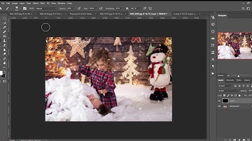 Adding snow overlay using Adobe Photoshop