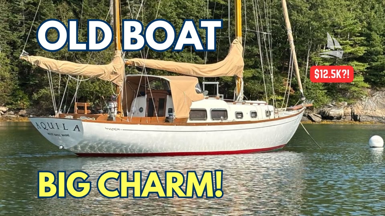 ⁣Old Boat, Big Charm | 1968 Cheoy Lee Offshore 31 for $12.5K