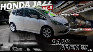 Download Lagu HONDA JAZZ GE8 PEMASANGAN MUFFLER DK03V4 BASS BULAT  DAN RESONATOR NDK EXHAUST MP3