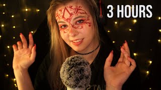 ASMR | 3 HOURS "Relax", Fluffy Mic, Rain Sounds, Face Touching - Blue Yeti, Whispering