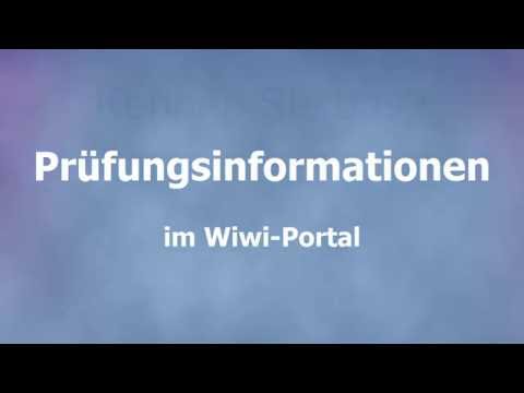 Prüfungsinformationen im Wiwi-Portal