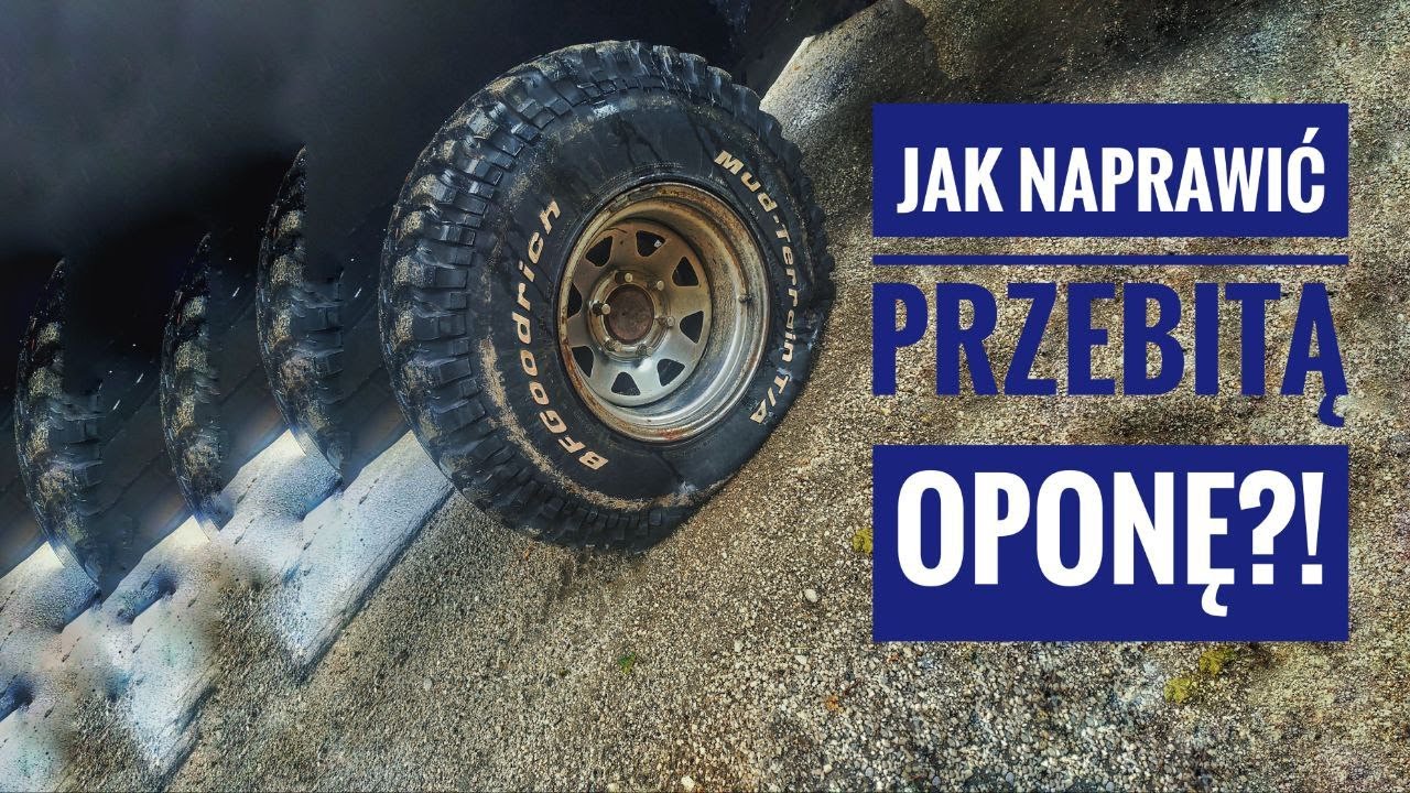 Jak naprawić przebitą oponę ? - Poradnik