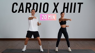 20 MIN CARDIO HIIT-WORKOUT - VOLLEDIG STAAND - Volledig lichaam, geen apparatuur, geen herhalingen