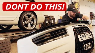 How to install a Maxton Design front spoiler! *DOS and DON'TS*