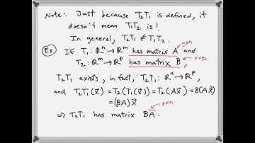 6.4 - Additional Properties of Linear Transformations