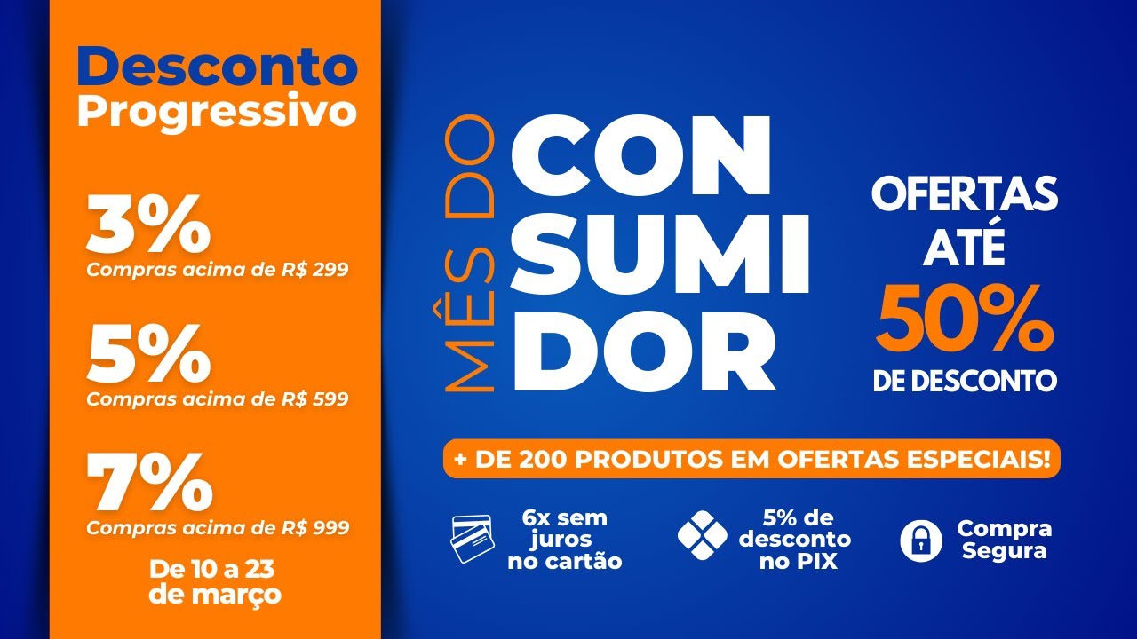 Capa do vídeo MÊS DO CONSUMIDOR NA MARPAX! Ofertas imperdíveis + Frete Grátis 🤑🧡