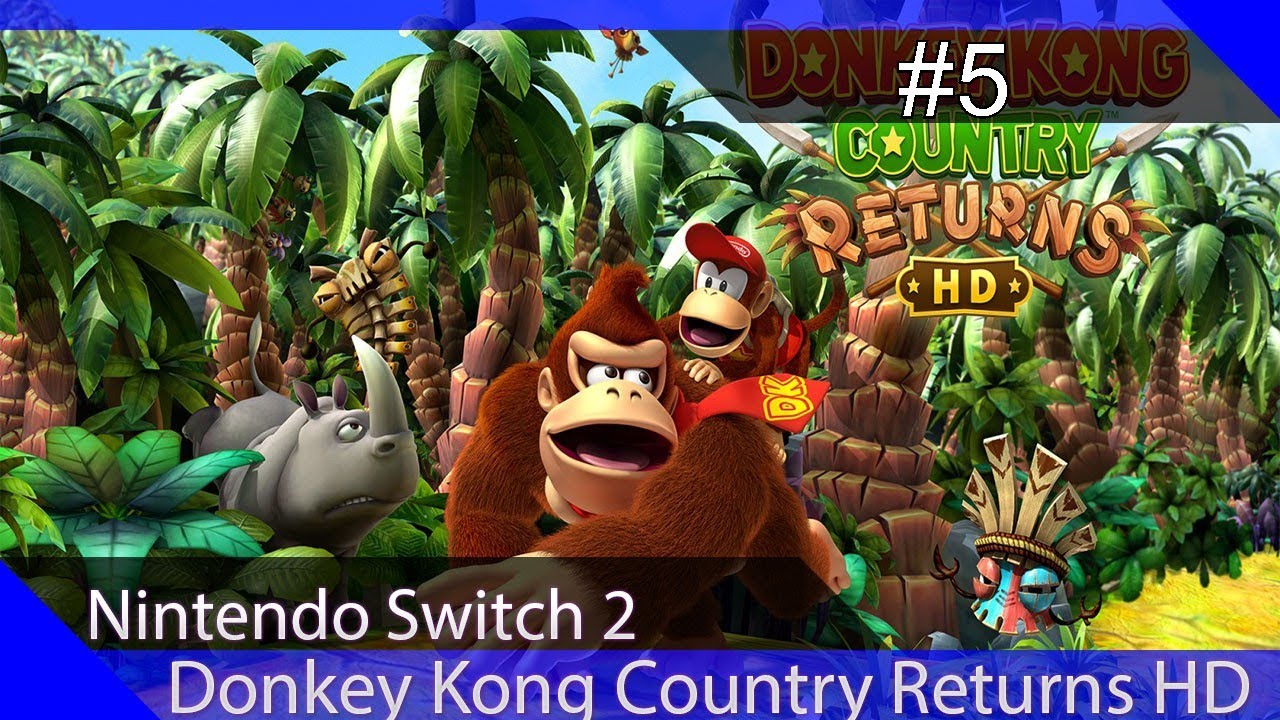 Walkthrough - Donkey Kong Country Returns HD #05 - 1-5 Baumkronen-Kanonen