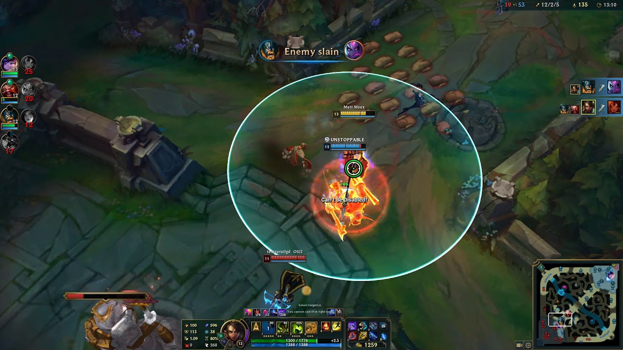 Nidalee Urf || The invisible Tripple Kill LOL