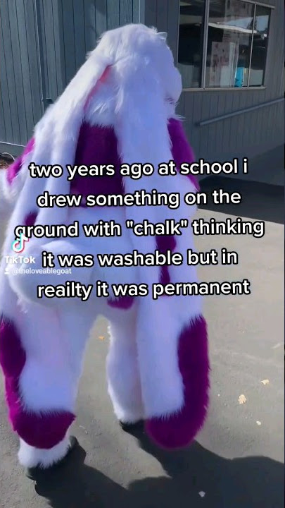 i Accidentally drew something permanent at school #furries #fursuit #fursuiters