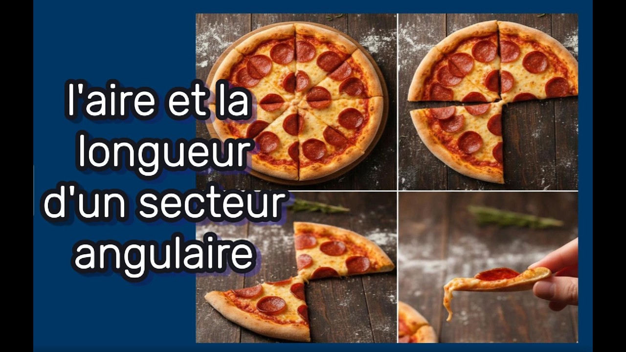 Longueur d'un arc et l'air d'un secteur angulaire