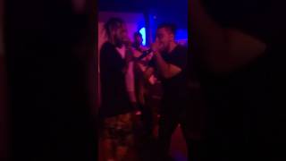 Ramirez and scrim performing “Don’t test me” by Ramirez 2016