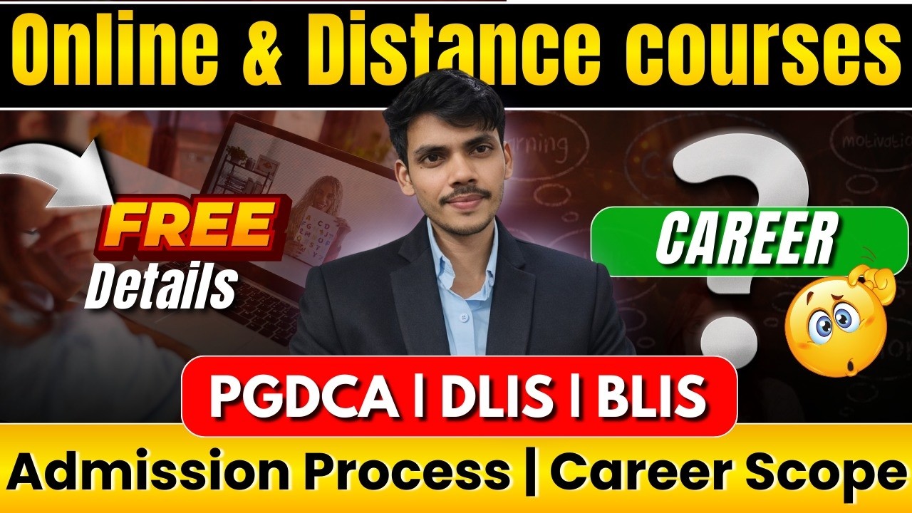Online Distance PGDCA, BLIS & DLIS Course Details | Fees, Eligibility ...
