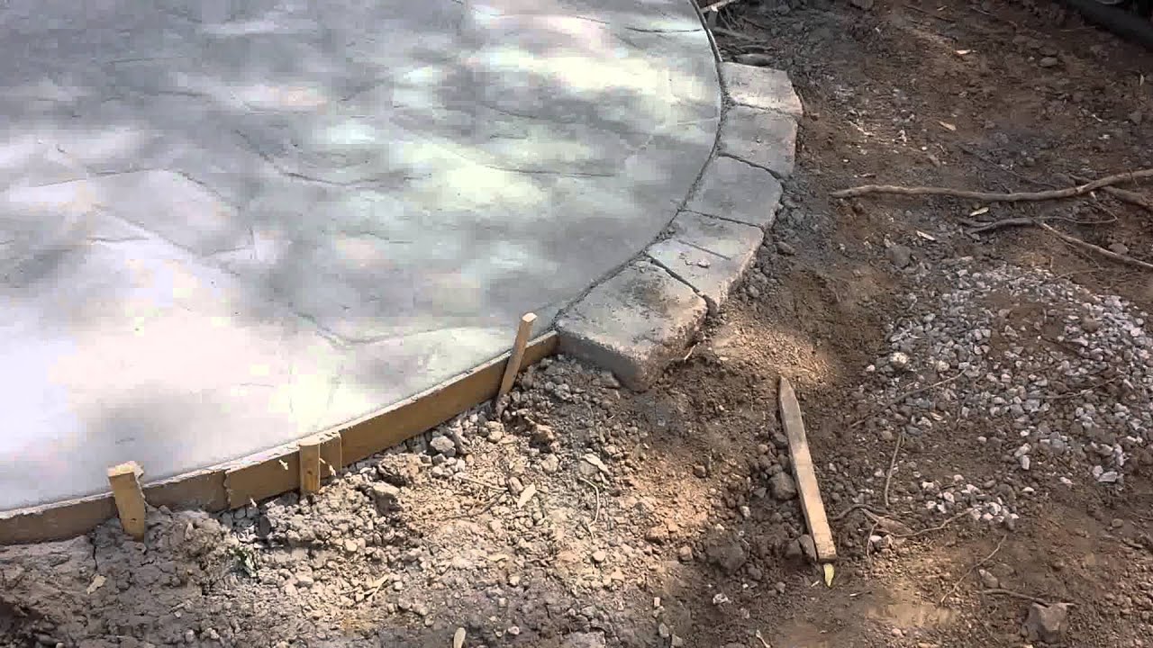 Stamped concrete patio. Stl mo. T & H Foundations YouTube