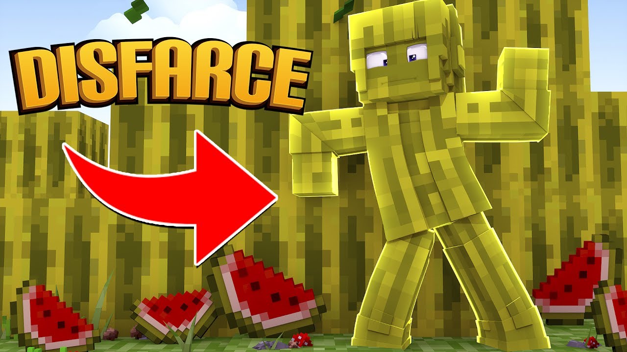 Minecraft: DISFARCE DE MELANCIA - (Esconde-Esconde) games people play