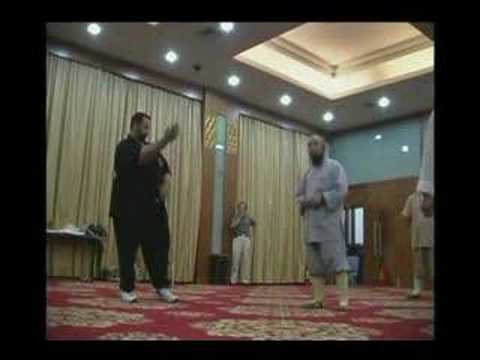 Shaolin Monk sparring Wing Chun Sifu