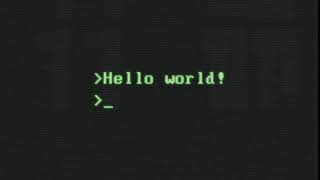 Hello World - First Console Output