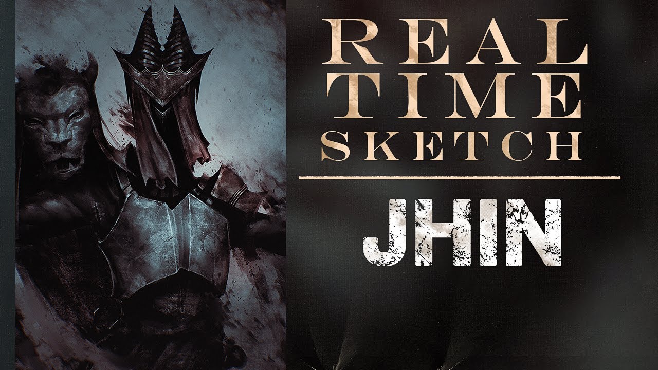 [REAL TIME] - Sketching Jhin as a Dark Fantasy villain - YouTube