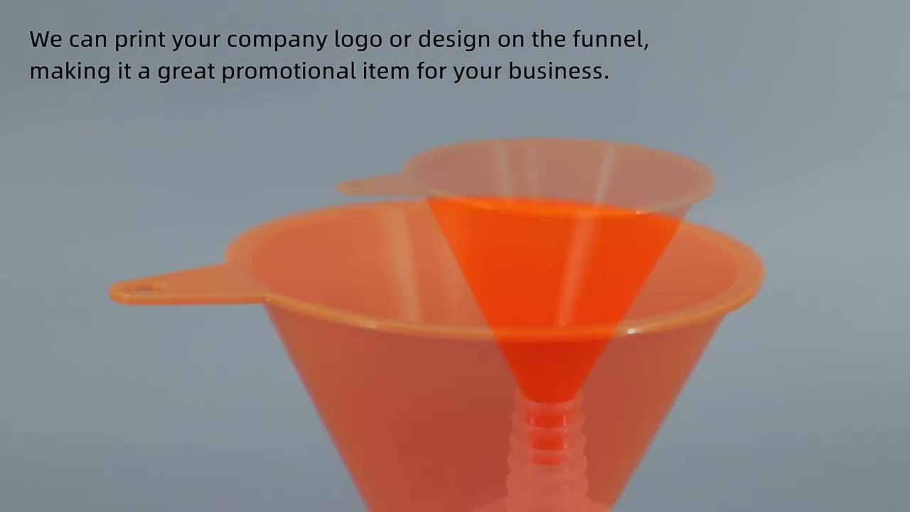 Funnels of different sizes help with packing and canning