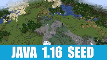 Minecraft Java 1.16 Seed: Triple village very close to spawn