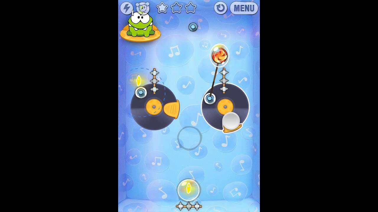 Cut the Rope DJ Box Level 13 Walkthrough