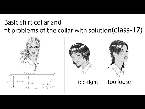 Basic shirt collar pattern/ fit problem of the collar with solution/ class-17/ patternmaking classes