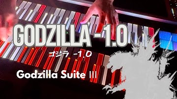 ㊗️ オスカー受賞！ゴジラ-1.0  演奏中にゴジラ登場？！on 光る4次元キーボード Godzilla-1.0 soundtrack (cover)